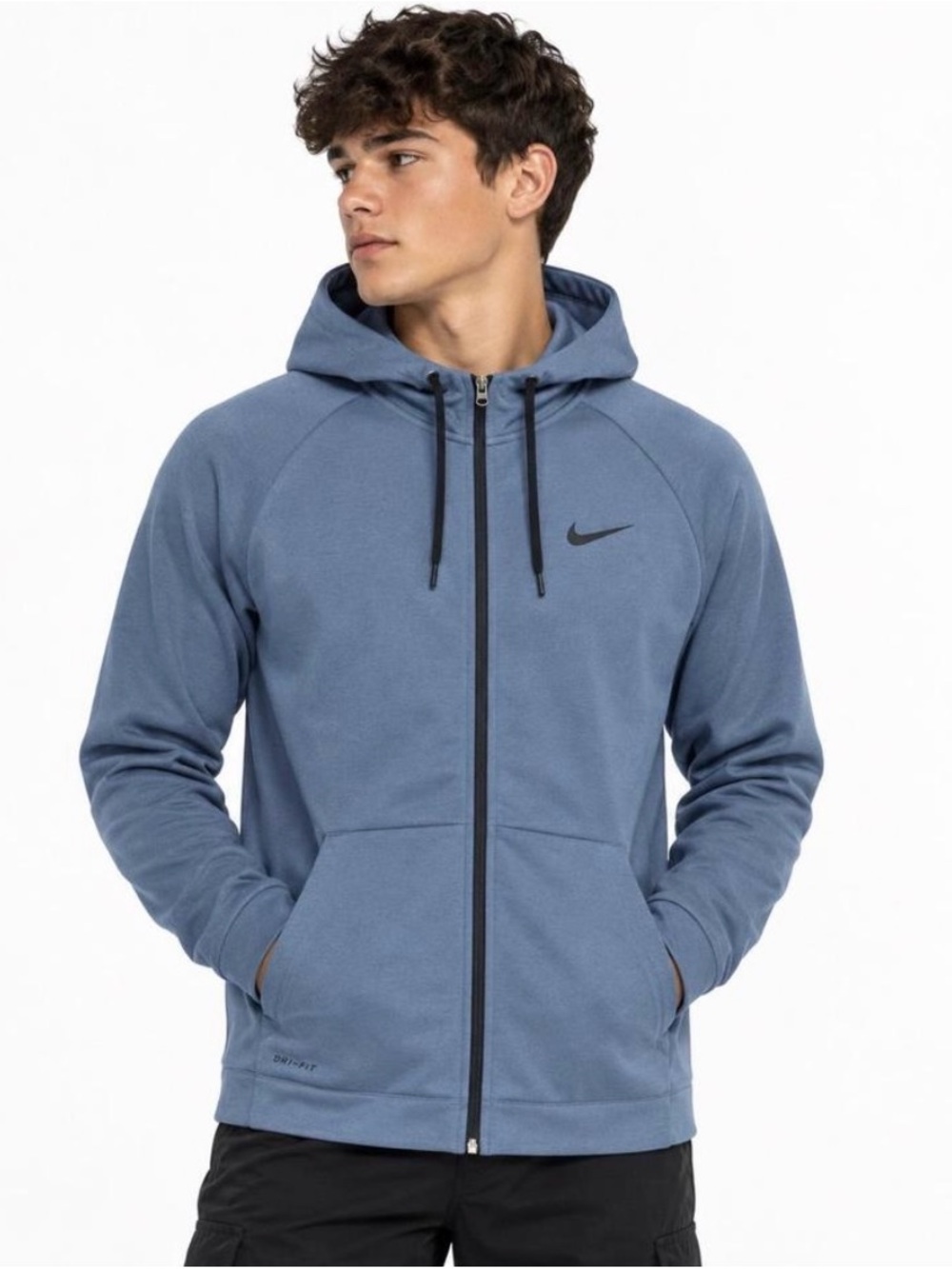 Nike Men’s Slate Blue Full-Zip Performance Hoodie